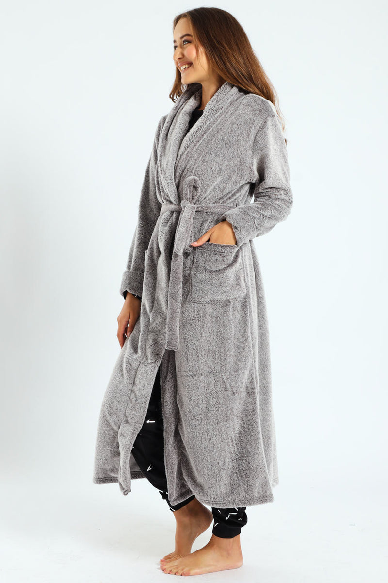 Two-Tone Gown - Charcoal Melange