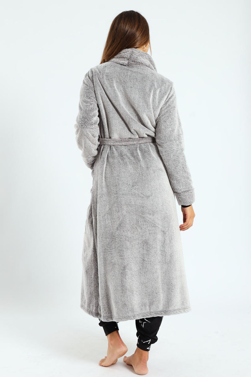 Two-Tone Gown - Charcoal Melange