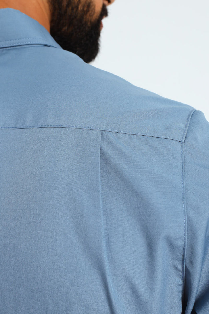 Easy Care Long Sleeve Shirt - Airforce