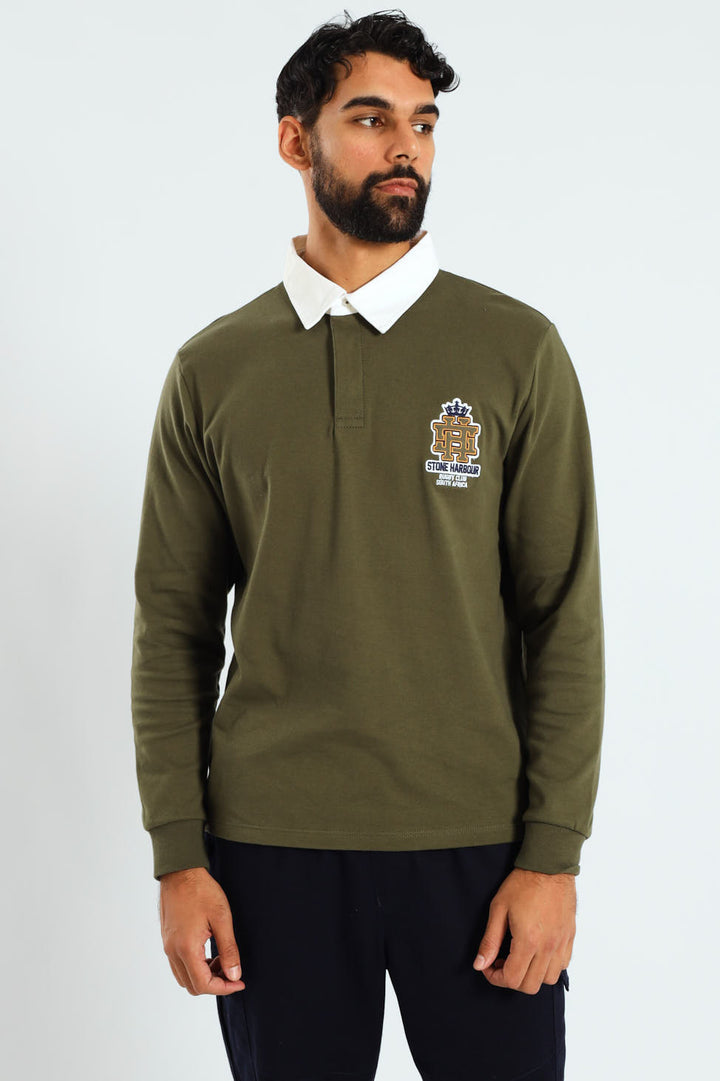 Long Sleeve Rugby Golfer - Fatigue
