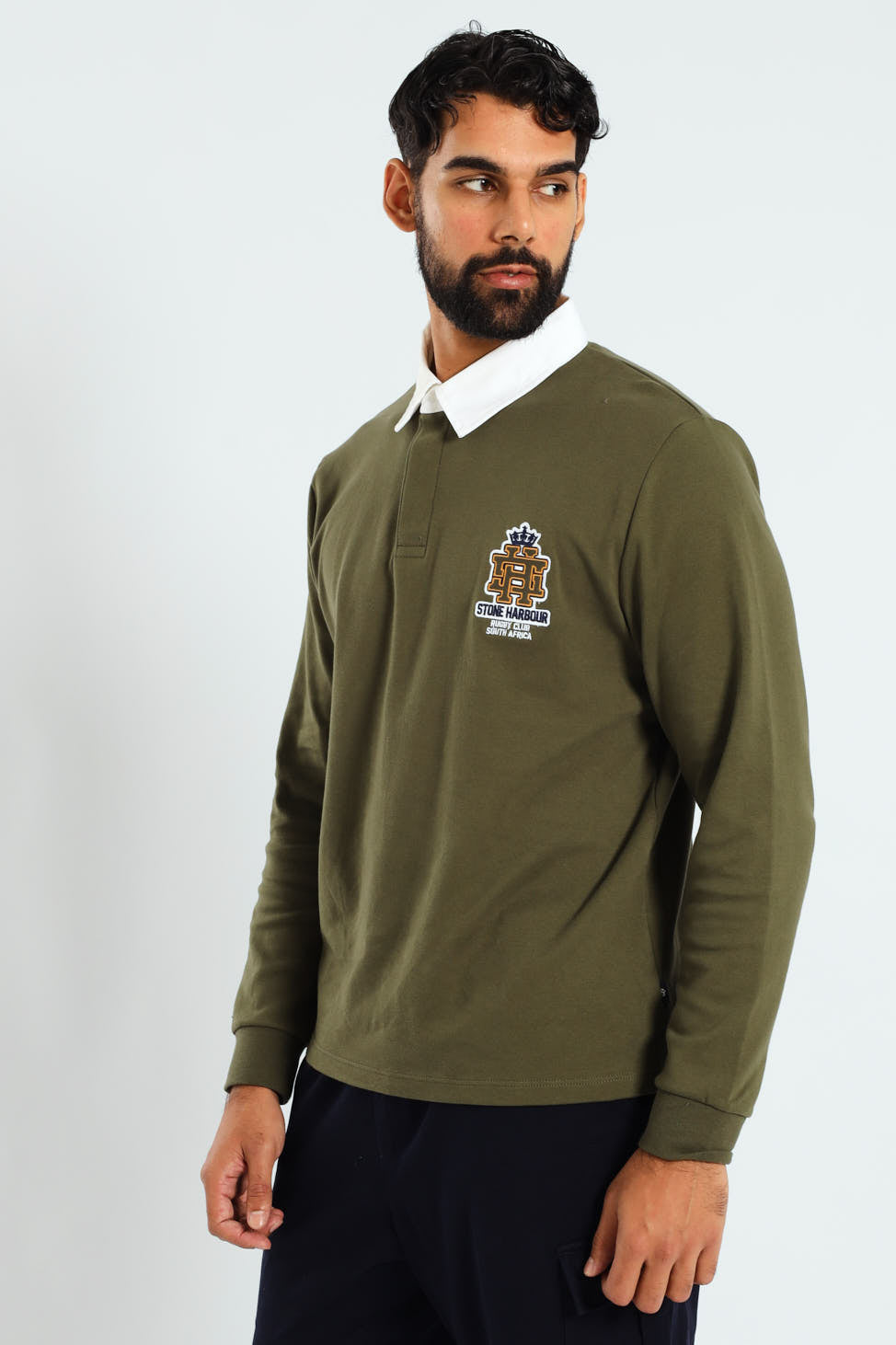 Long Sleeve Rugby Golfer - Fatigue