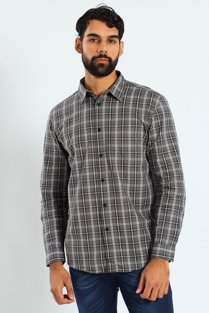 Check Shirt - Grey/Black/White