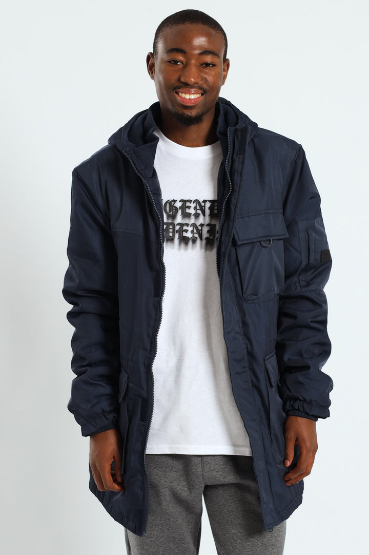 Utility Parka Jacket - Navy