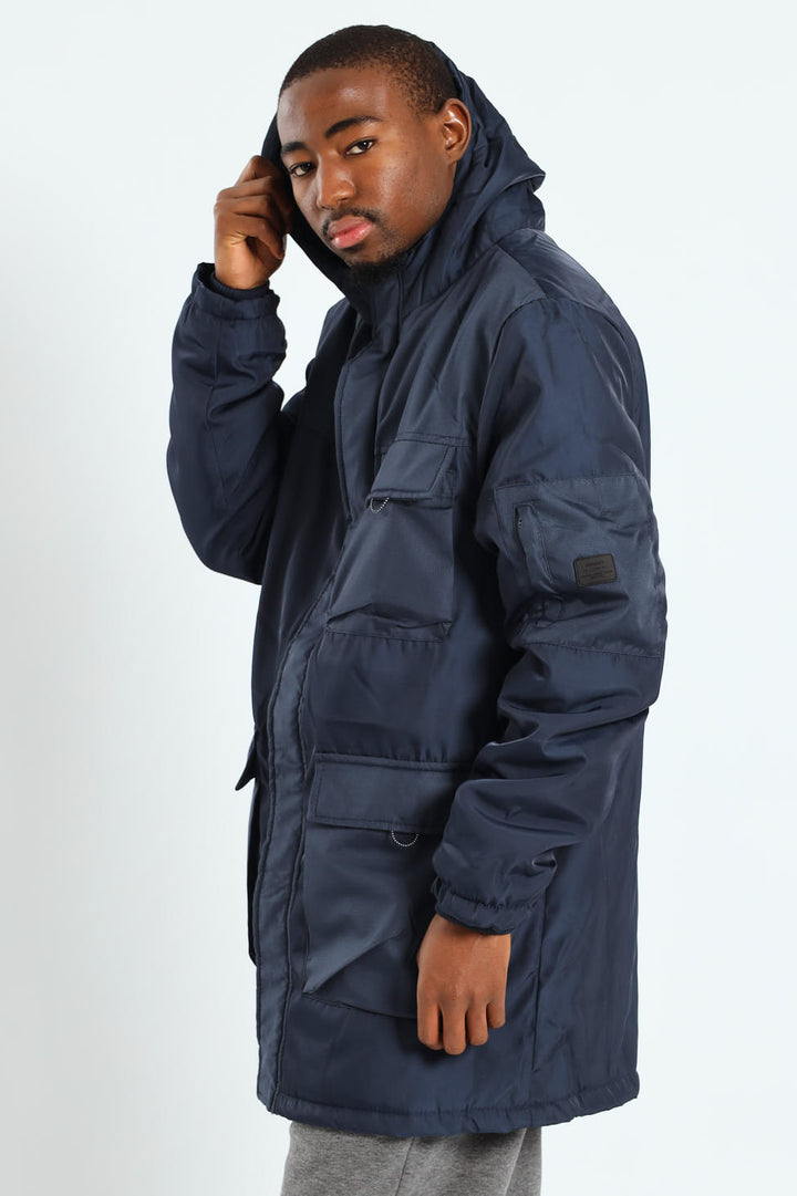 Utility Parka Jacket - Navy