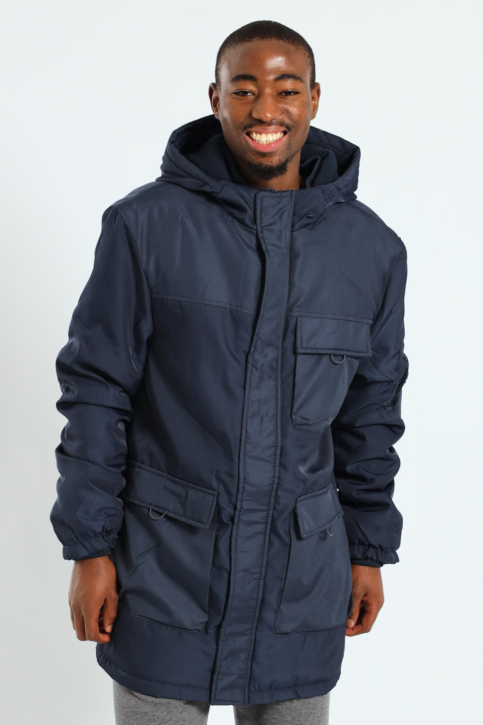 Utility Parka Jacket - Navy