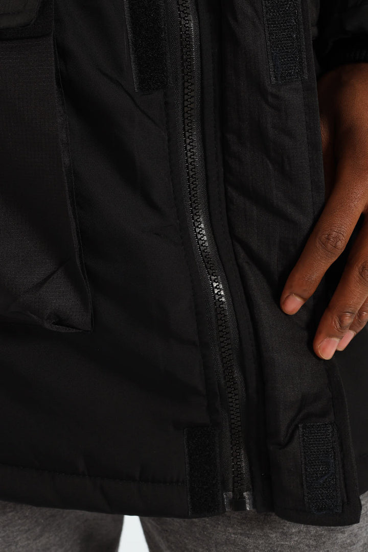 Utility Parka Jacket - Black