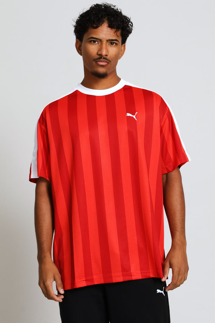 Essential Relaxed Football Jersey - Red