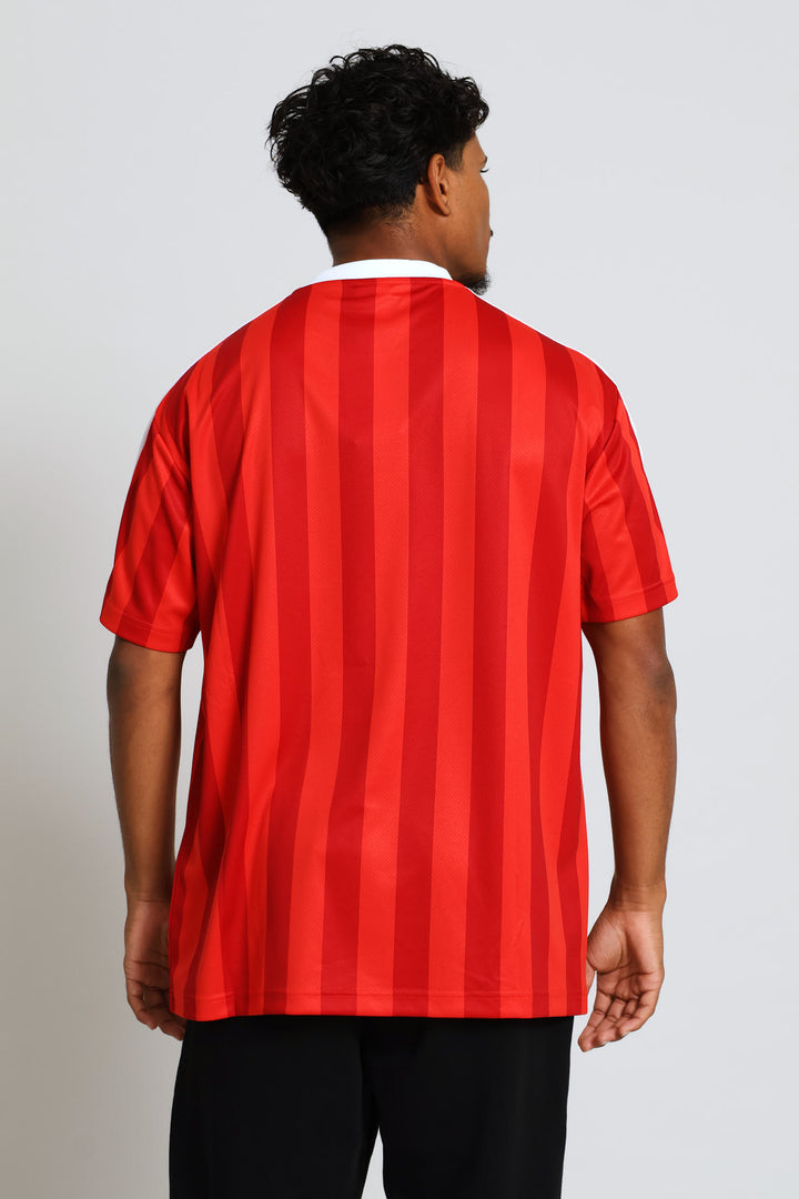 Essential Relaxed Football Jersey - Red