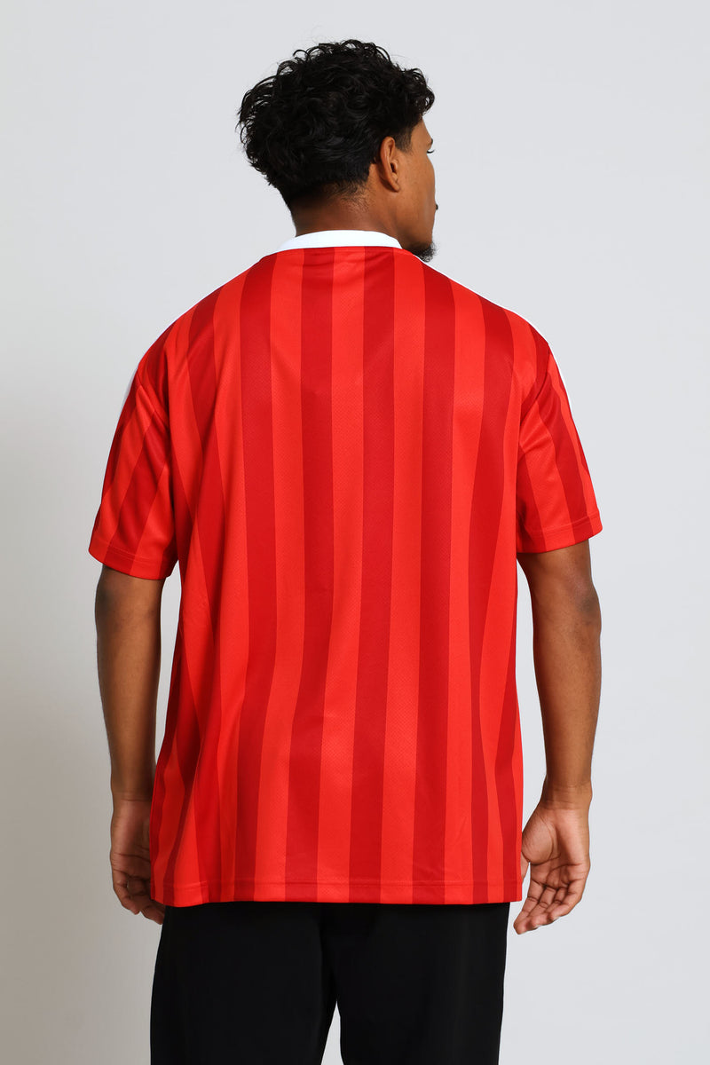 Essential Relaxed Football Jersey - Red