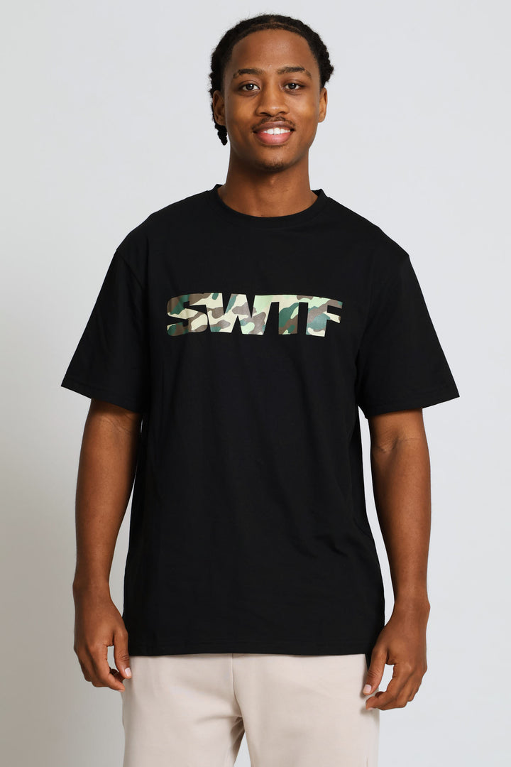 Swft Camo Tee - Black