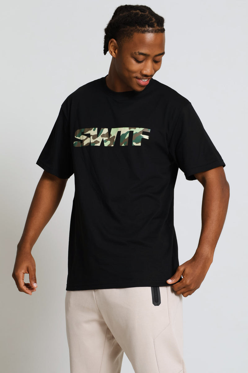 Swft Camo Tee - Black
