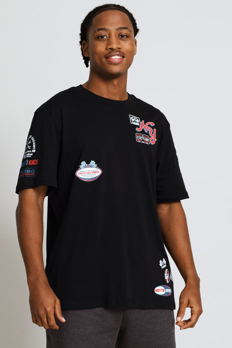 Ny Print Tee - Black