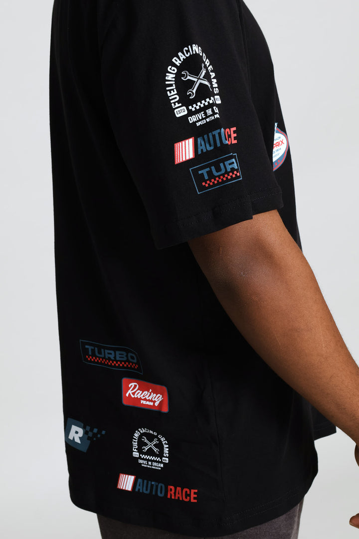 Ny Print Tee - Black