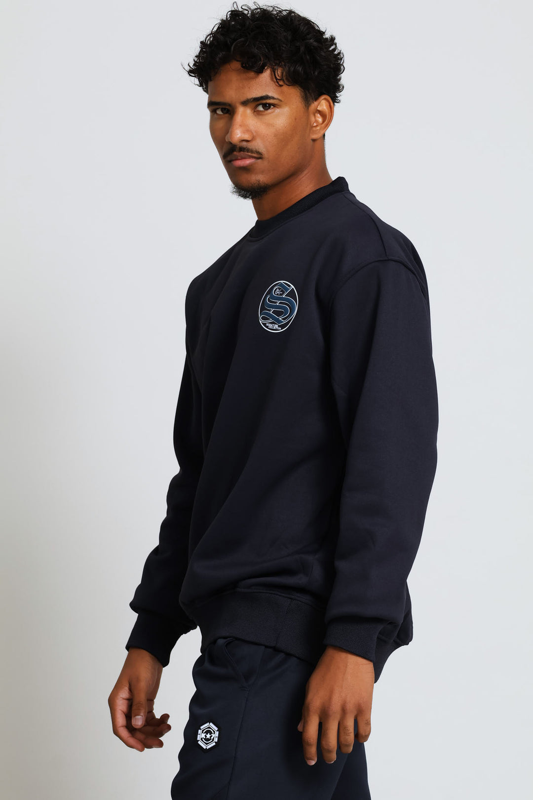 Pablo Crew Top - Navy