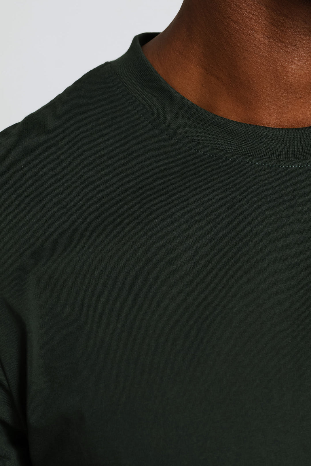 Plain Crew Tee - Dark Green