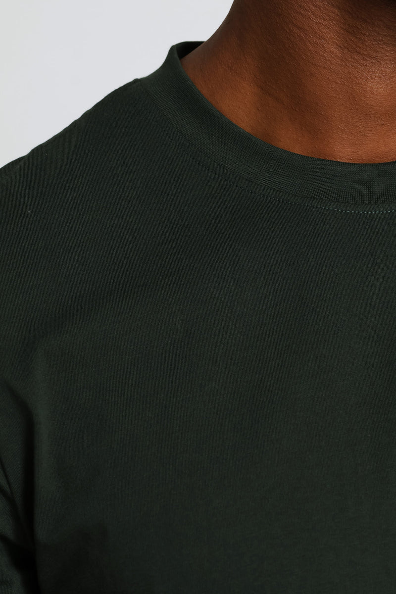 Plain Crew Tee - Dark Green