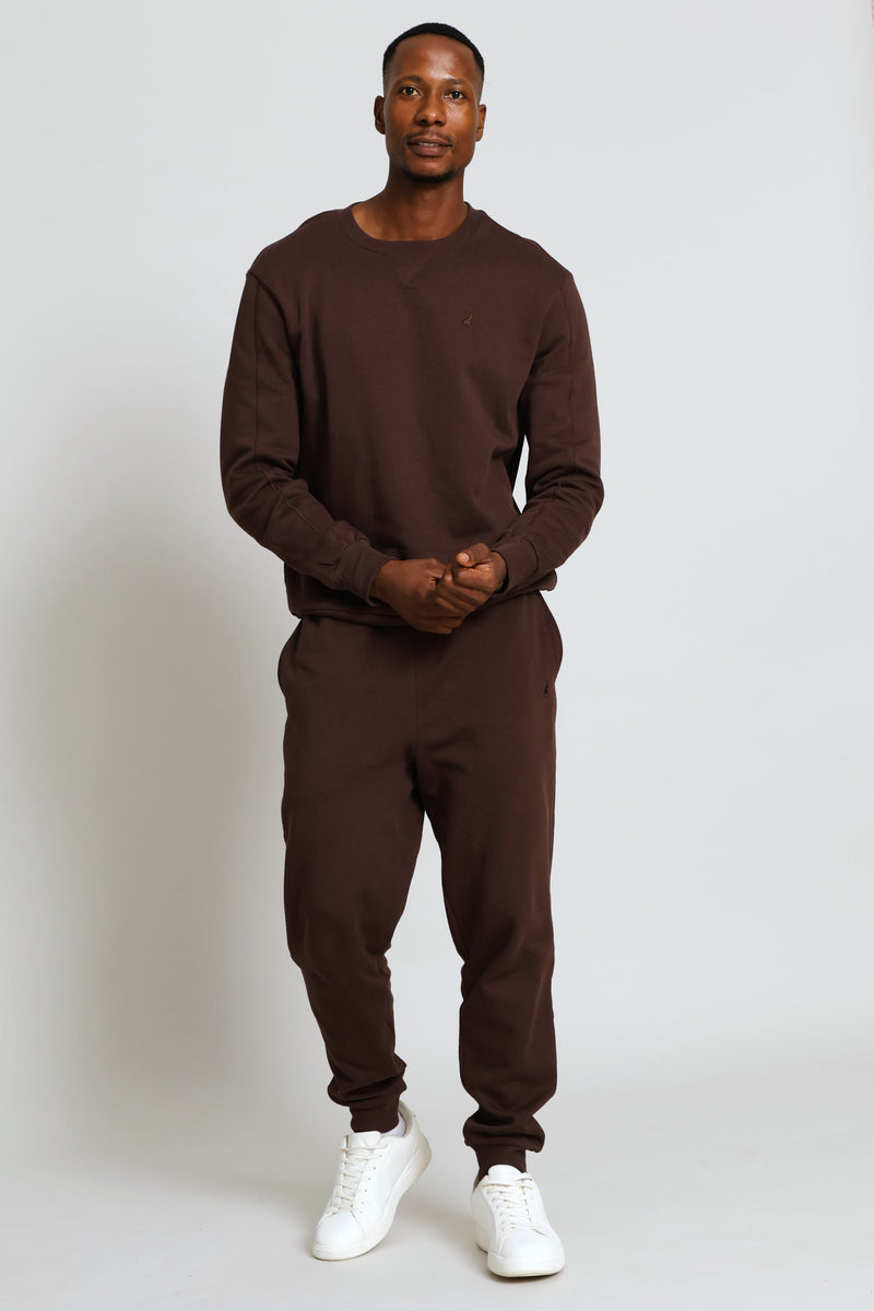 Aakil Crew Top - Brown