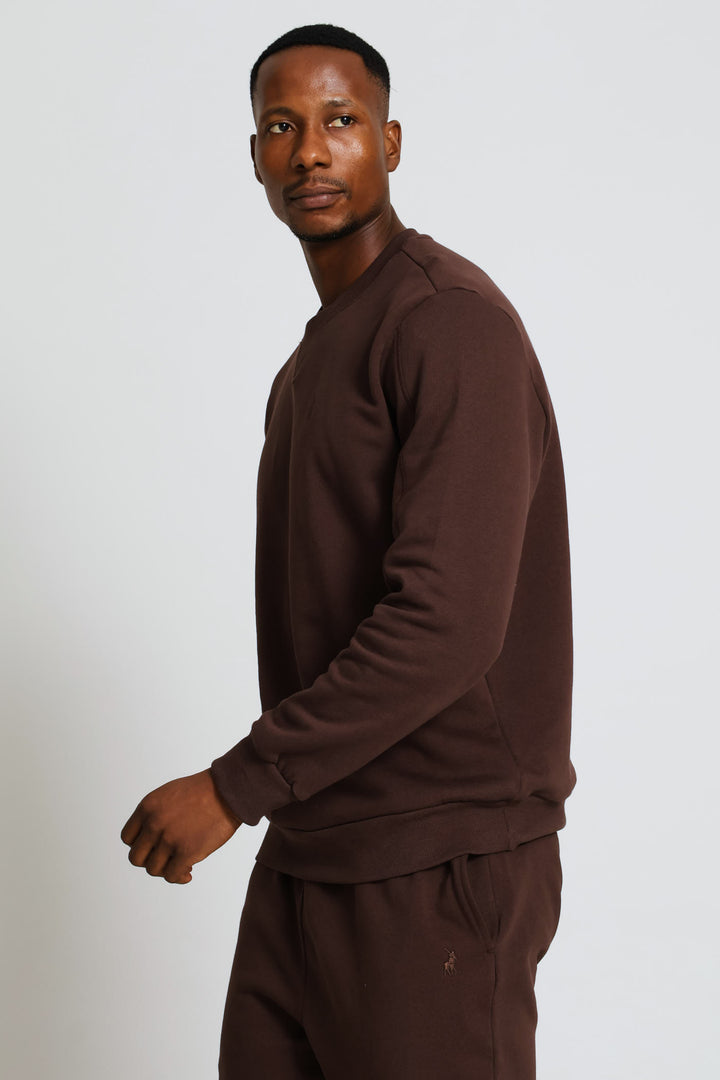 Aakil Crew Top - Brown