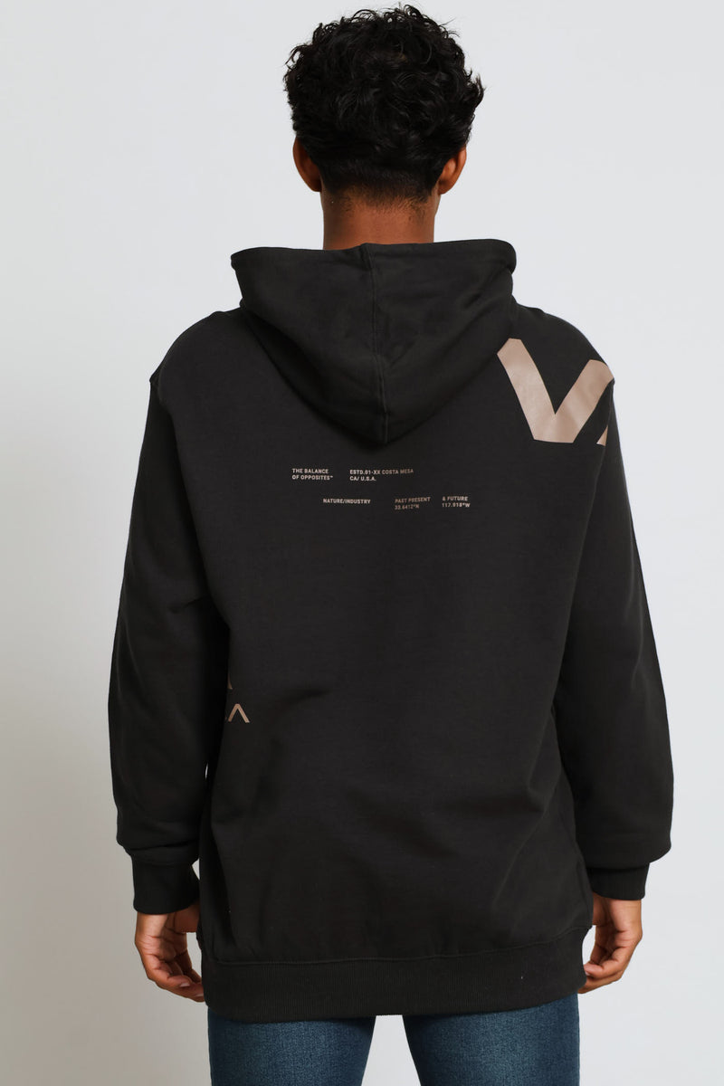 Va Divided Hoodie - Charcoal
