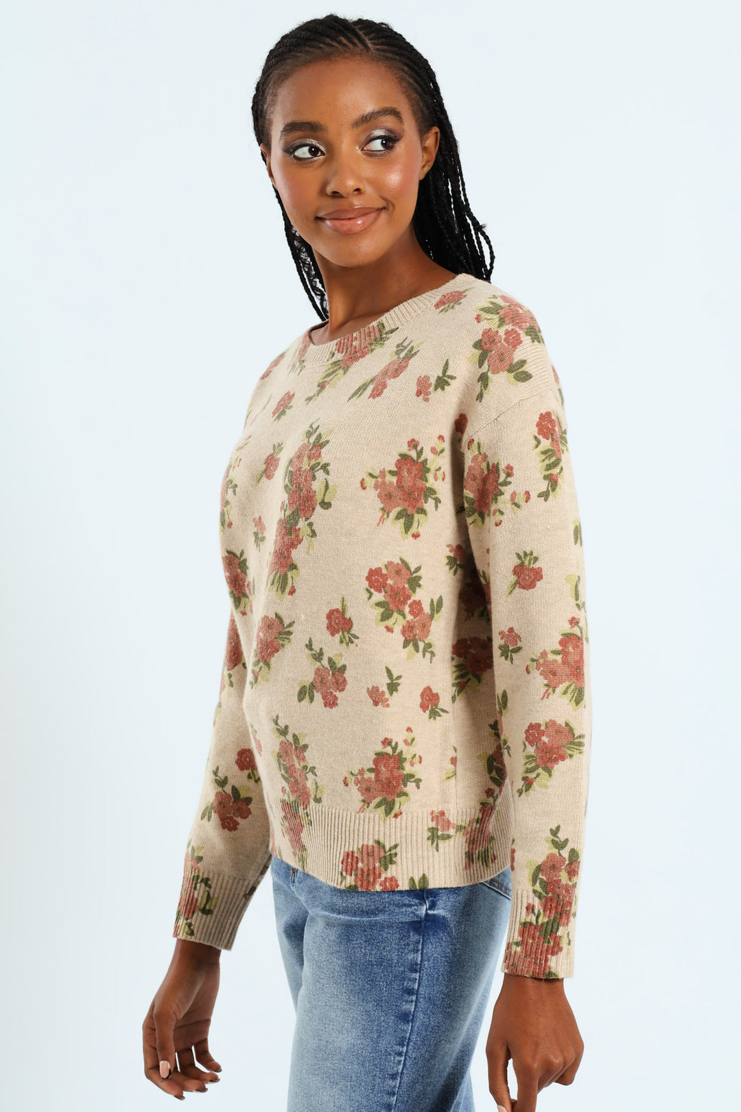 Vintage Floral Pullover