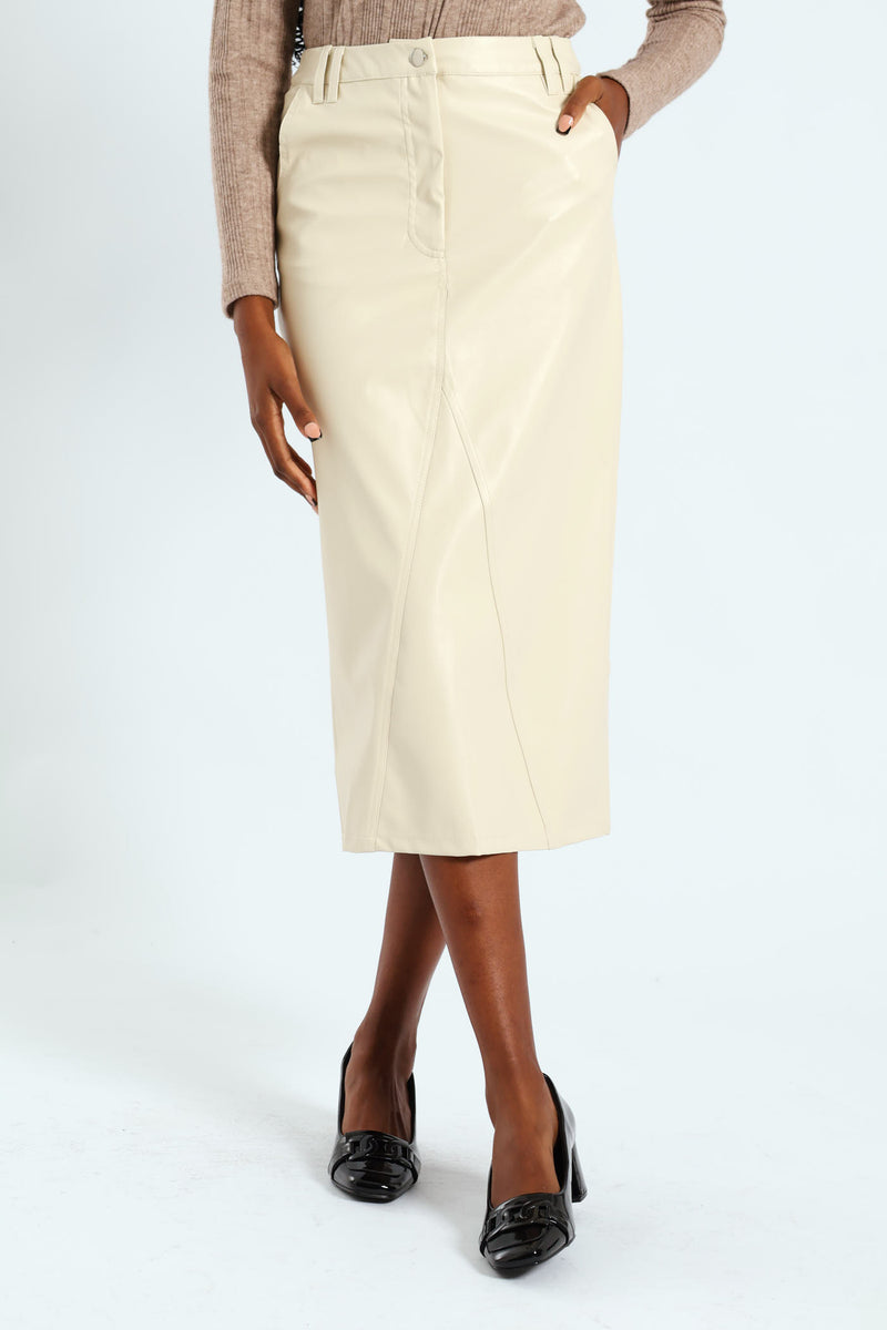 Ladies Pencil Midaxi Skirt - Fawn – Edgars