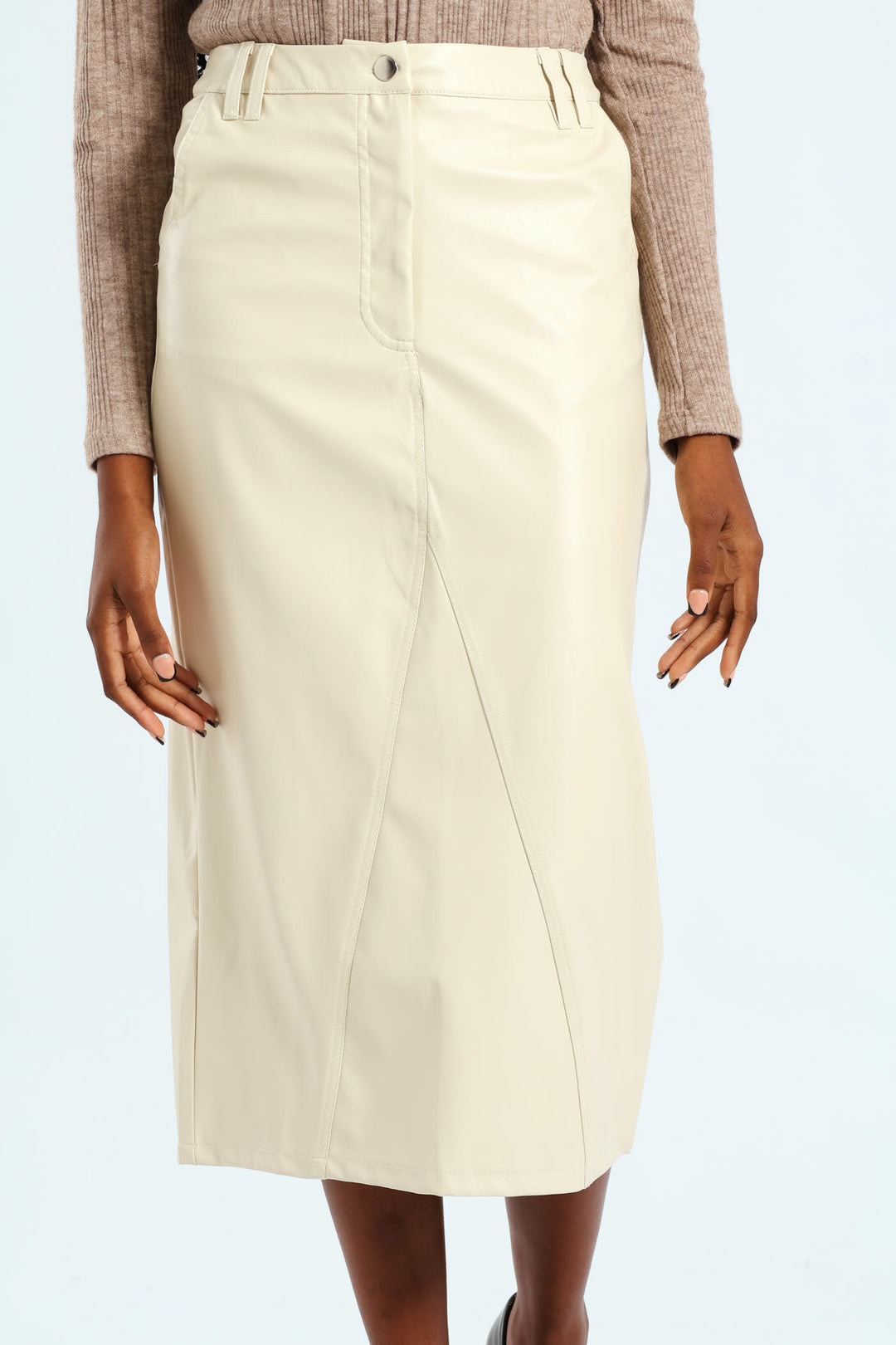 Pencil Midaxi Skirt - Fawn