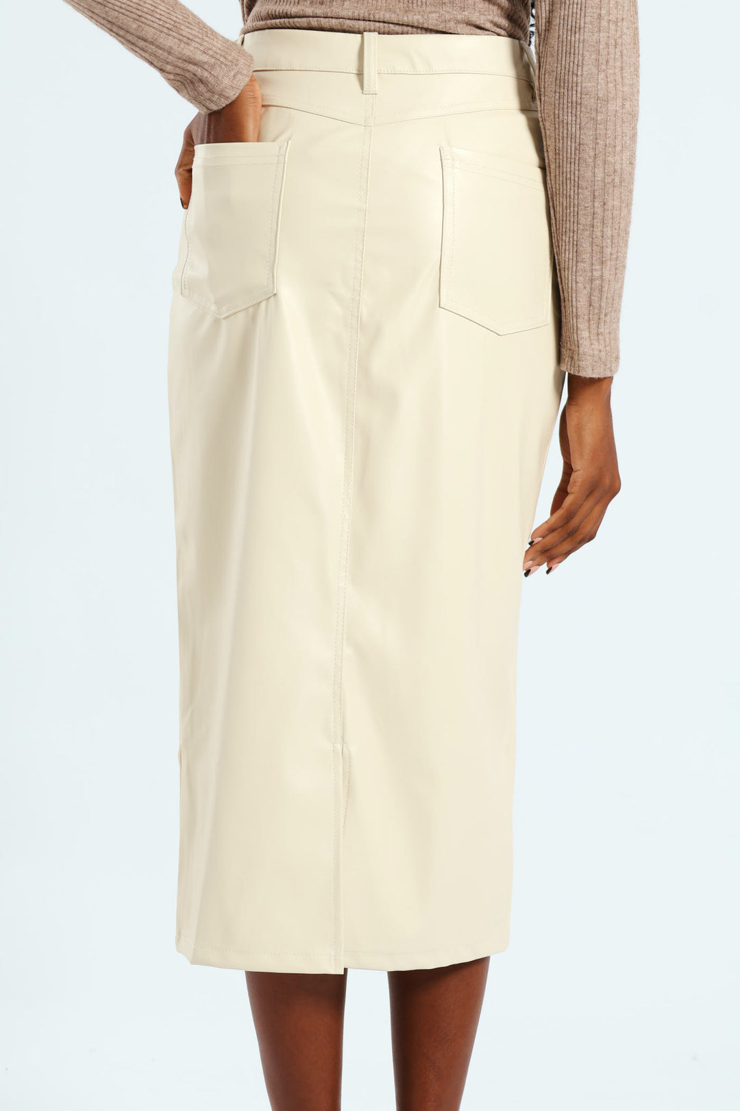 Pencil Midaxi Skirt - Fawn