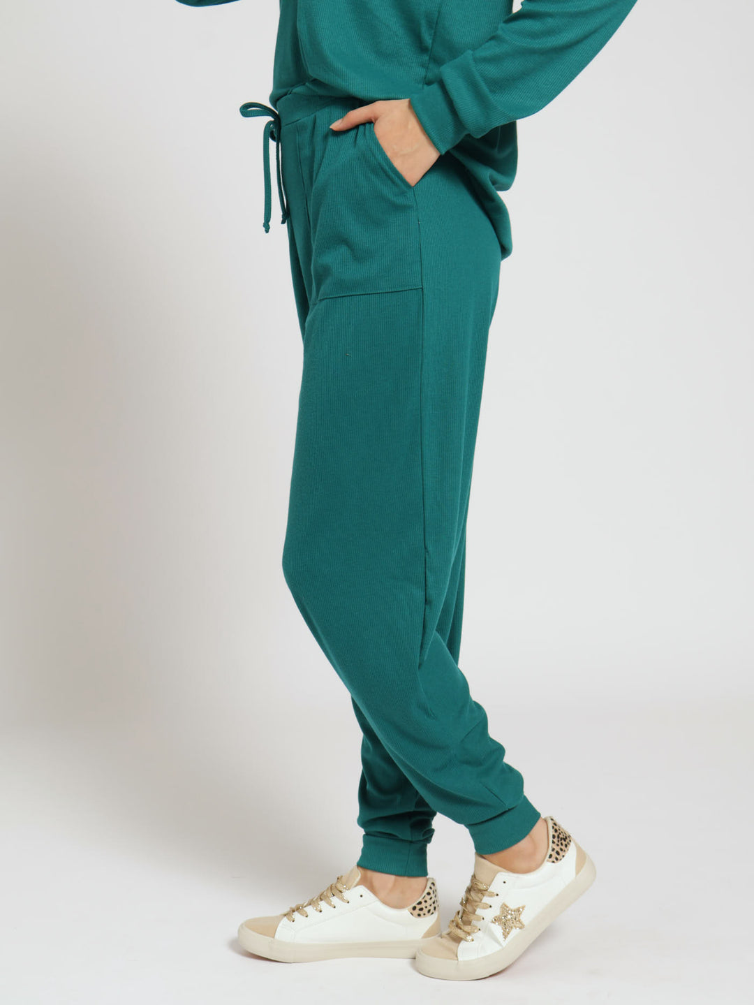 Textured Pant - Teal