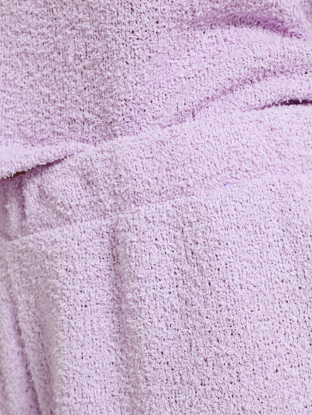 Cosy Knit Straight Leg Pj Pants - Purple