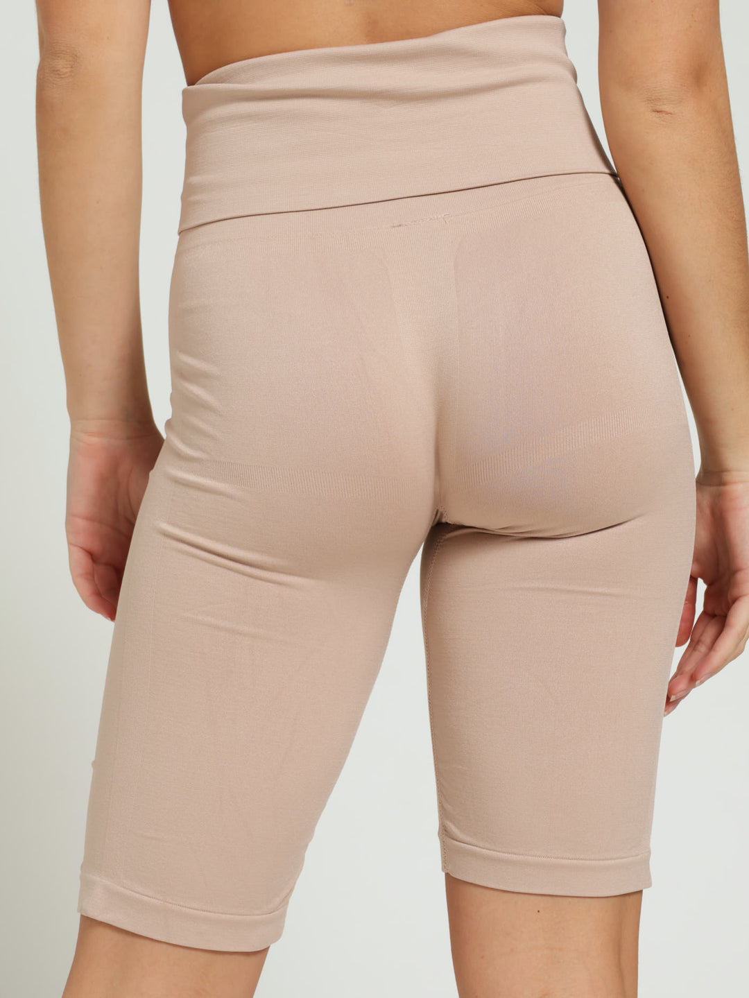 Seamless Extra Length Leg Shaper - Beige