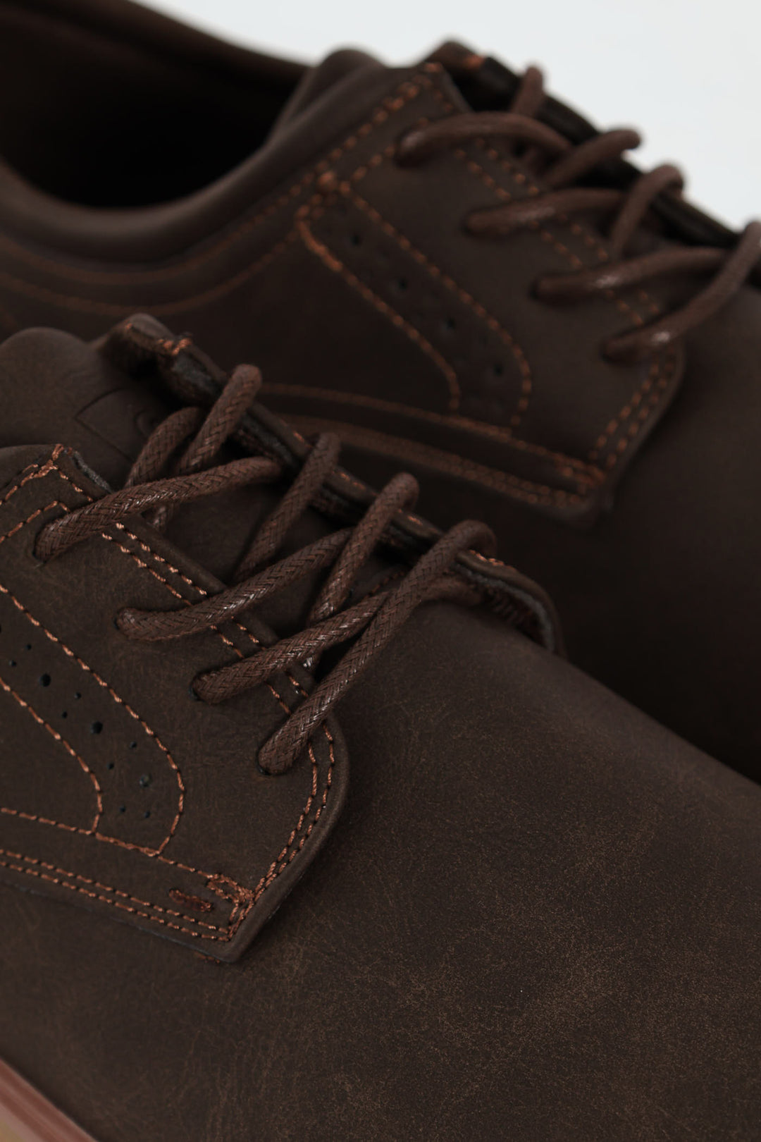 Smart Casual Lace Up Derby Shoe - Brown