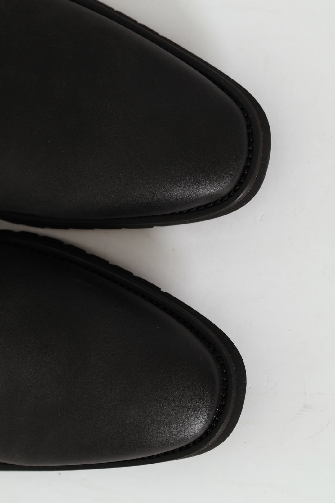 Punched Detail Smart Casual Derby Shoe - Black