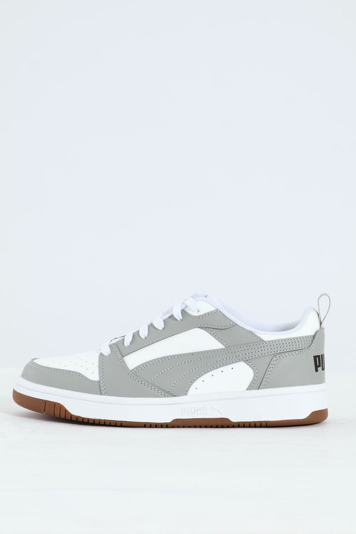 Rebound V6 Low Sneaker - White/Grey