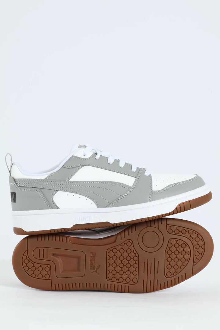 Rebound V6 Low Sneaker - White/Grey