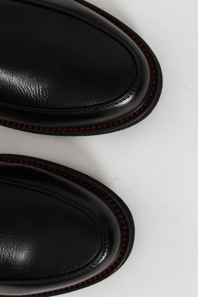 Tape & Trim Upper Detail Slip On Formal Shoe  - Black