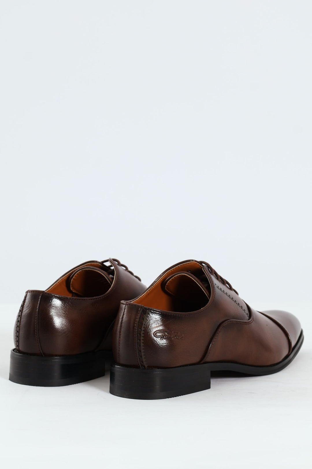 Plain Toe Cap Oxford Shoe - Brown