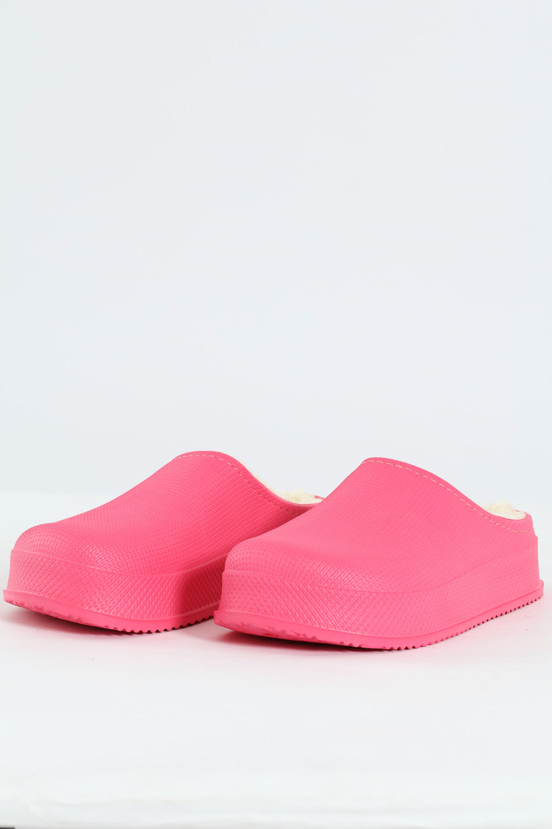 Lined Closed Toe Eva Clog - Cerise