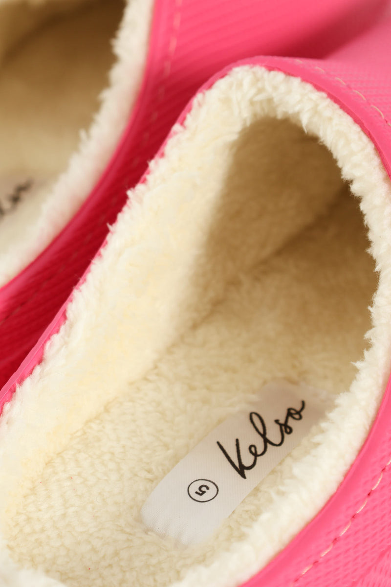 Lined Closed Toe Eva Clog - Cerise