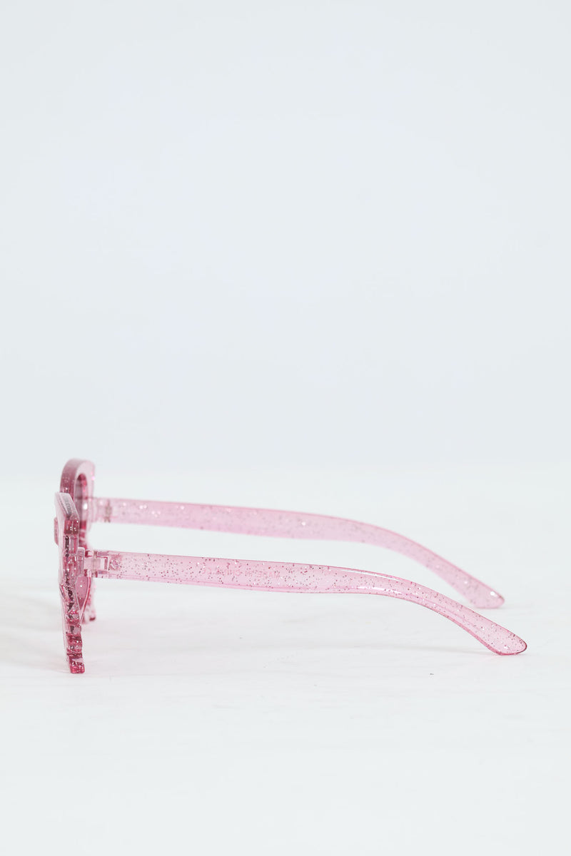 Pre-Girls Glitter Butterfly Cateye Sunnies - Pink