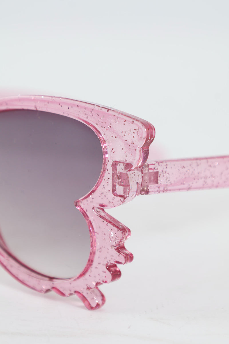 Pre-Girls Glitter Butterfly Cateye Sunnies - Pink