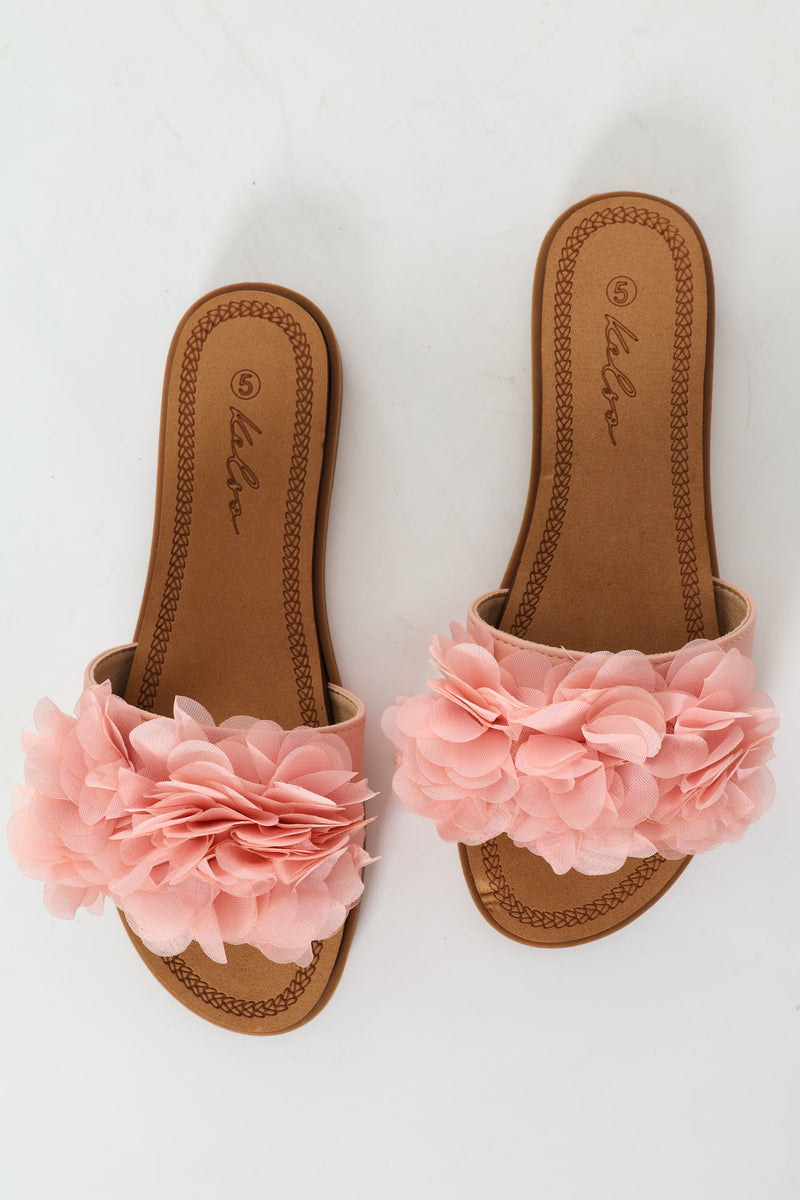 Floral Summer Sandal - Blush
