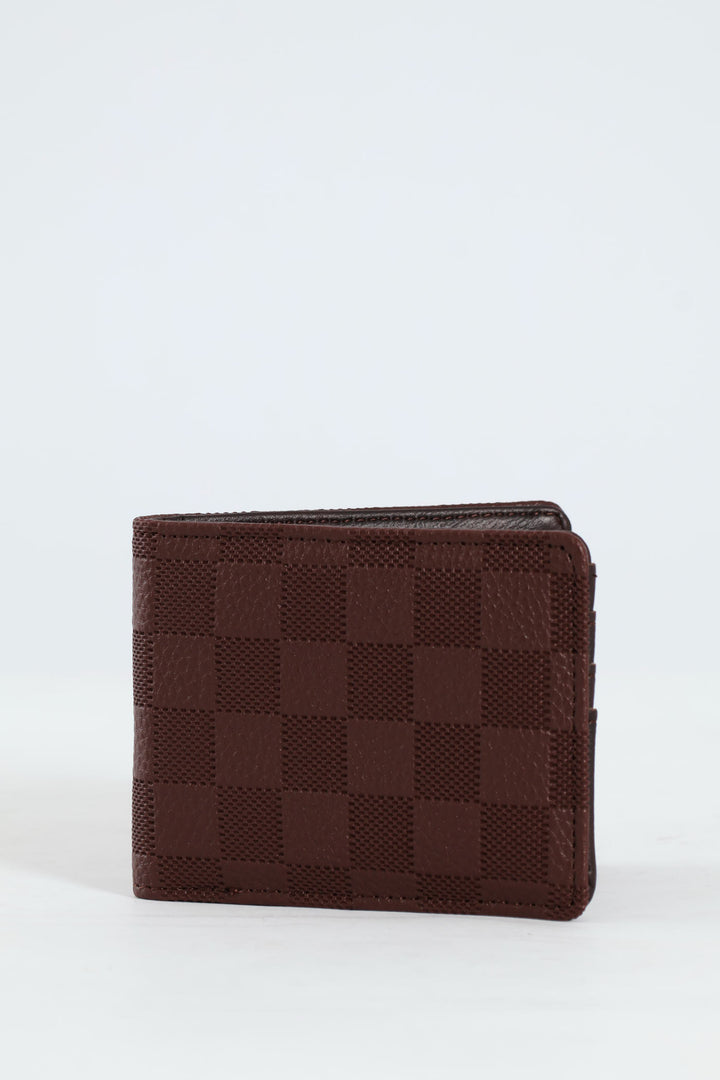 Embossed Wallet - Dark Brown