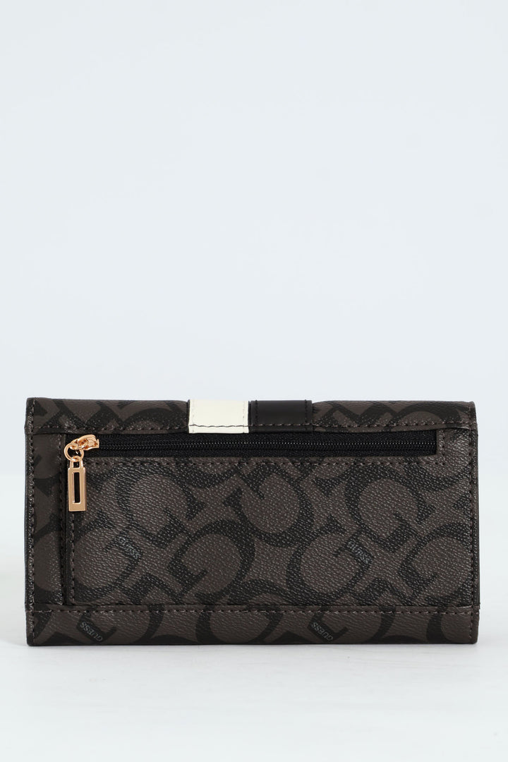 Kerry Slim Clutch Purse - Charcoal