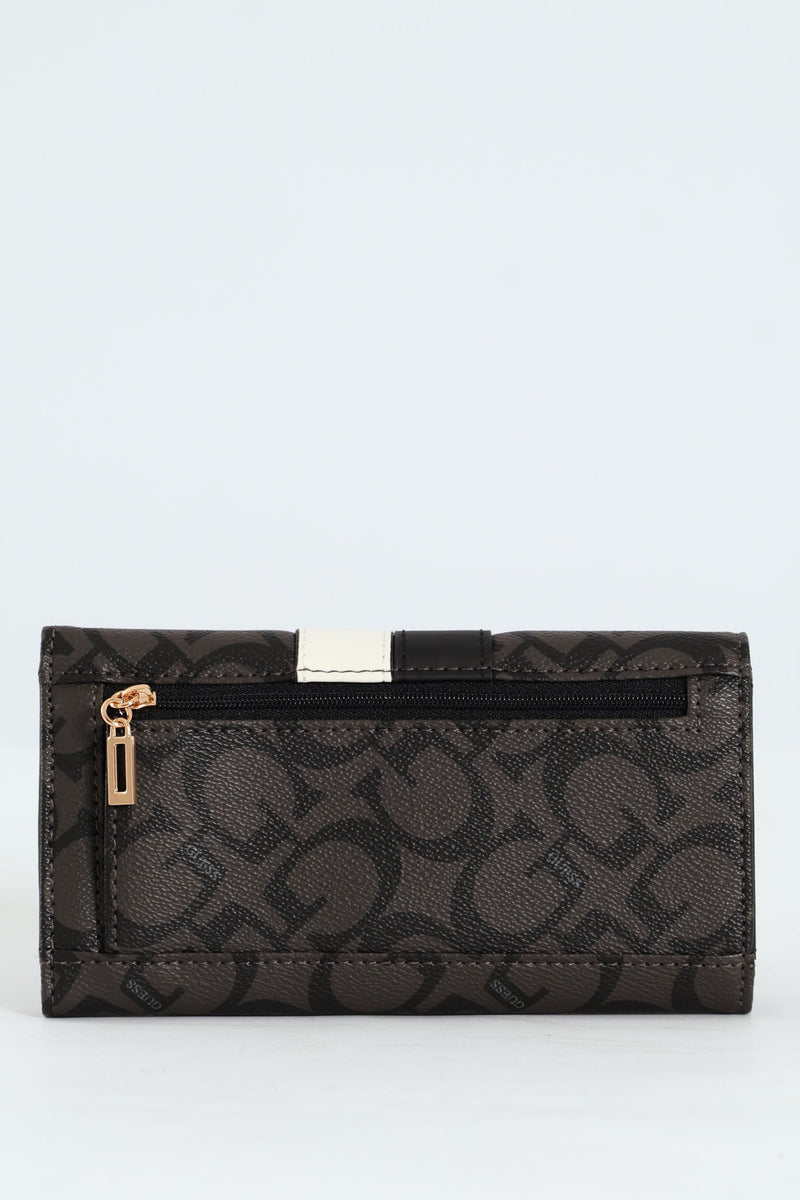Kerry Slim Clutch Purse - Charcoal