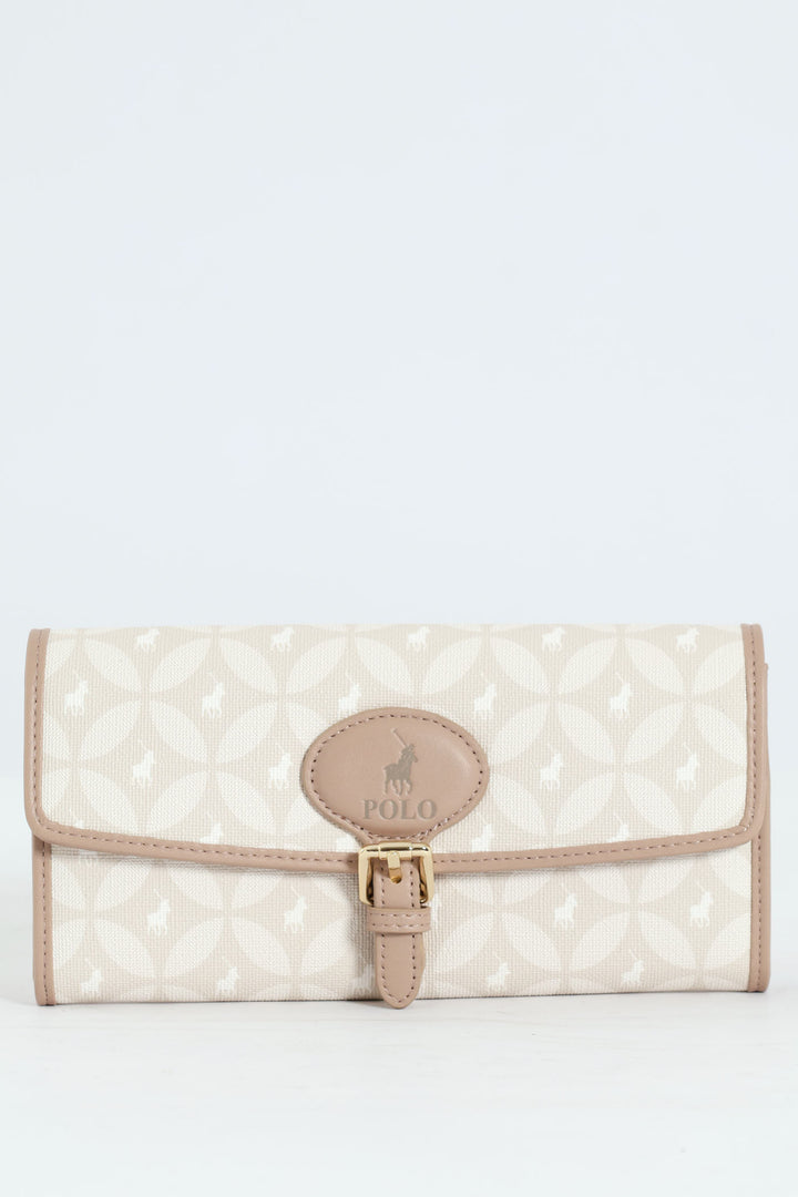 Porter Compact Trifold Purse - Taupe