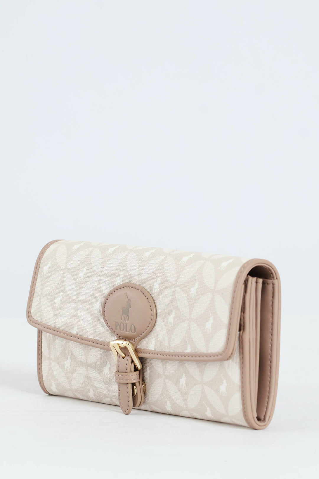 Porter Compact Trifold Purse - Taupe