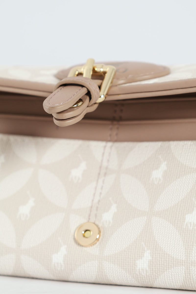 Porter Compact Trifold Purse - Taupe