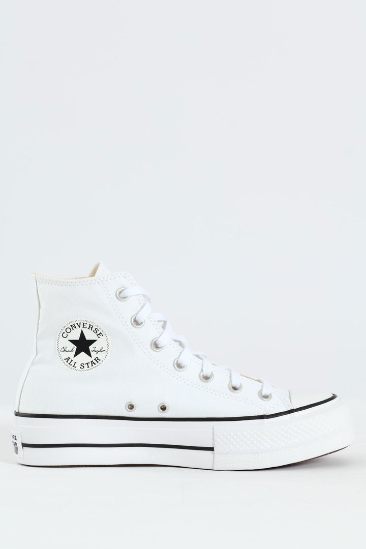 Chuck Taylor All Star Canvas Platform Sneaker - White