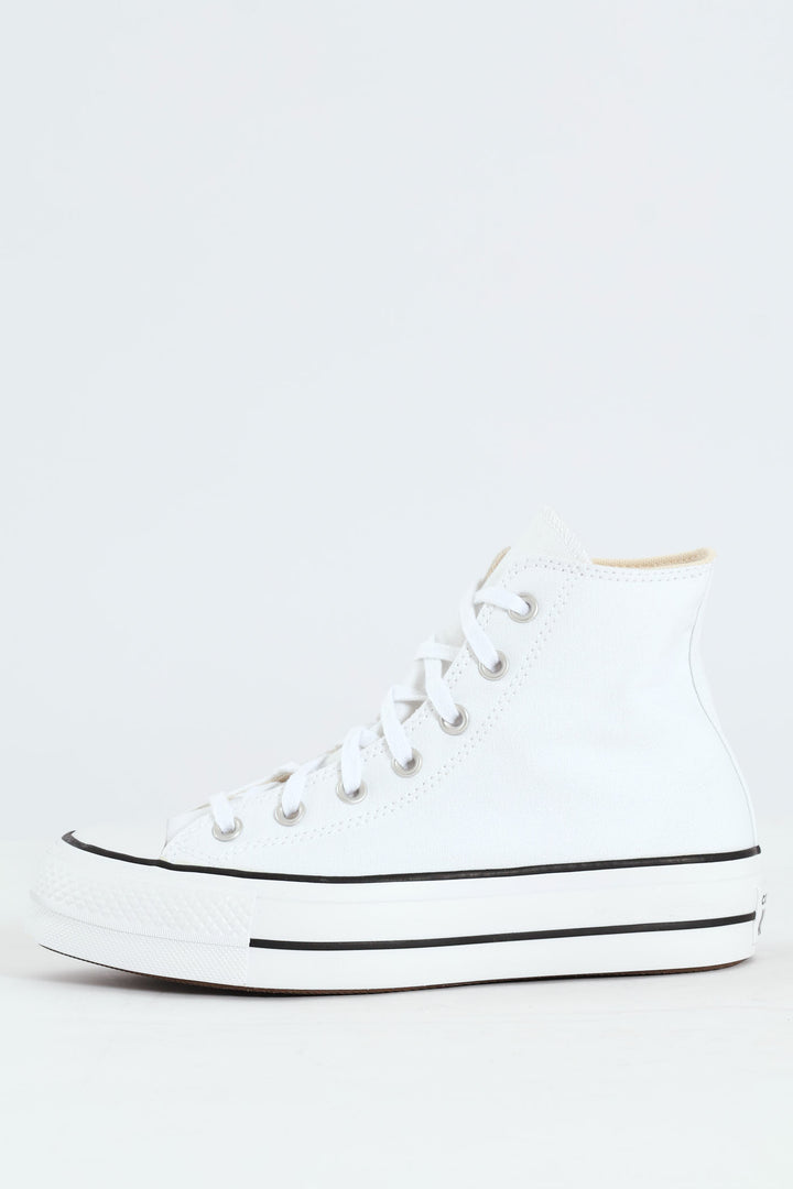 Chuck Taylor All Star Canvas Platform Sneaker - White