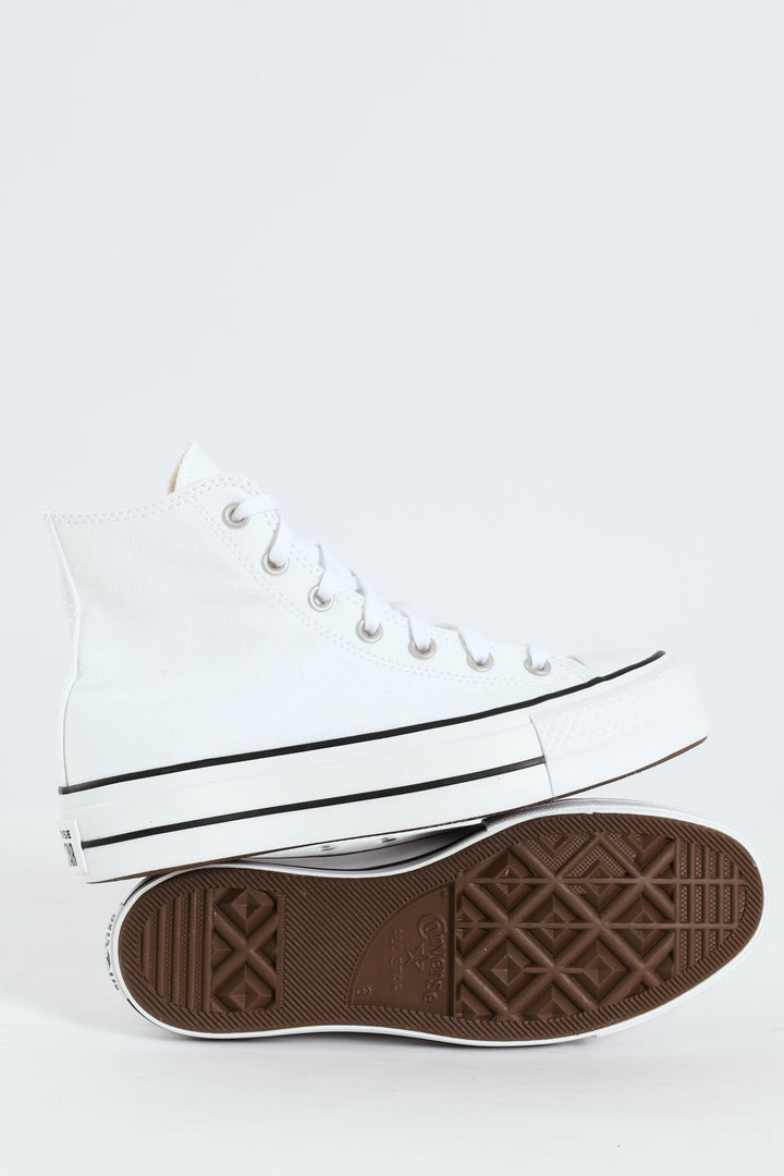 Chuck Taylor All Star Canvas Platform Sneaker - White